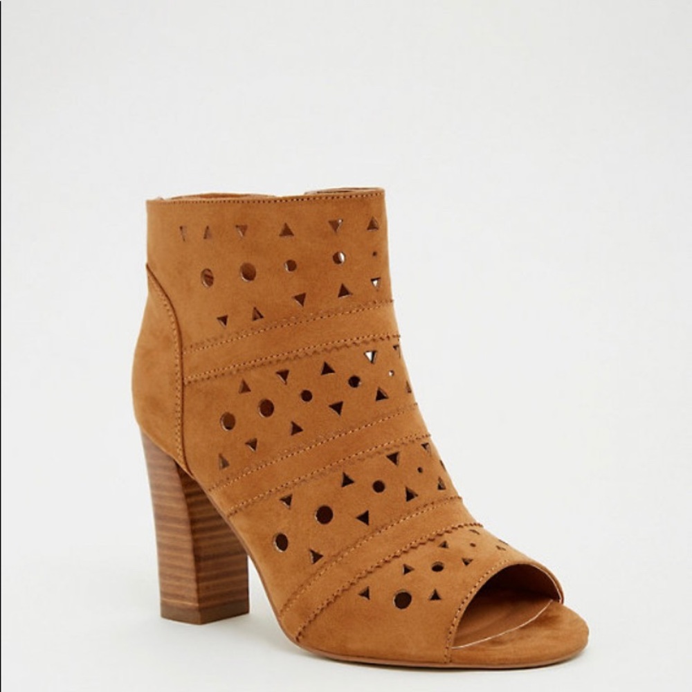 Torrid Tan Suede Ankle Boots, US Women’s 10.5